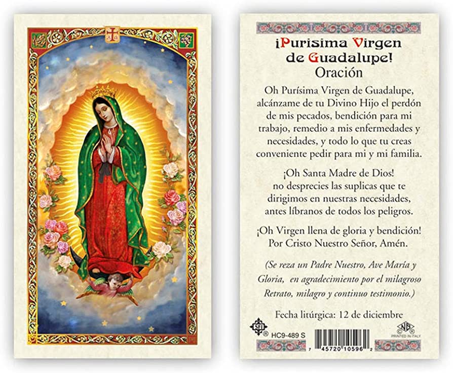 Oracion A La Virgen De Guadalupe Agradecimiento