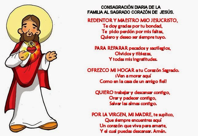 Oracion Al Sagrado Corazon De Jesus Para Niños mirarhacialoalto.comnectado.com