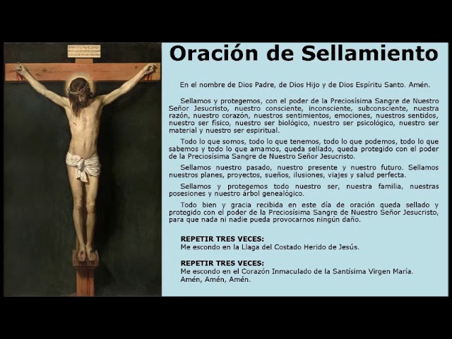 Sellamiento Con La Sangre De Cristo